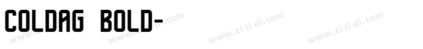 coldag bold字体转换